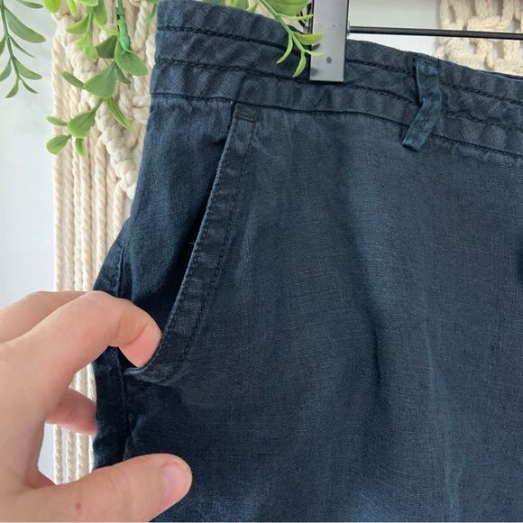 L.L. BEAN Women’s Classic Fit Linen Pants Black Style 294426 - Picture 4 of 15